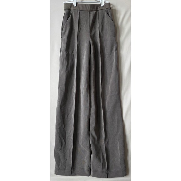 lululemon athletica Pants - Lululemon Softstreme Pintuck High-Rise Wide-Leg Pants Brown Taupe XXS